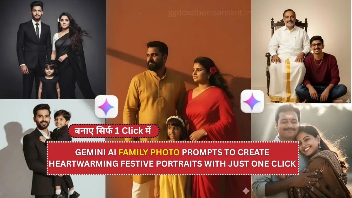 20+ Gemini AI Family Photo Prompts Retro Style: Create Heartwarming Festive Portraits with Just One Click